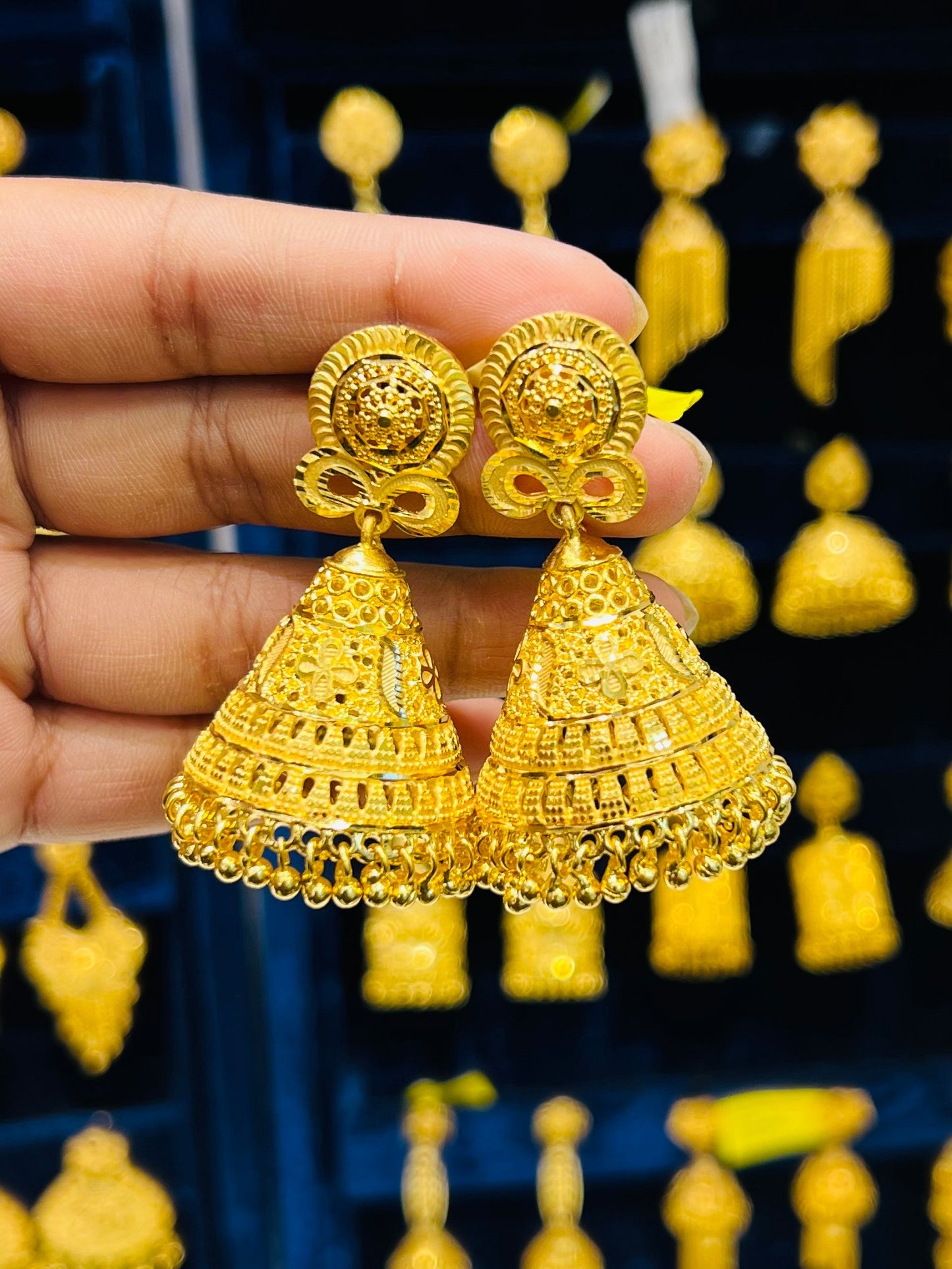 Traditional Gold Plated Jhumka for Women Mirpur Jewelry City