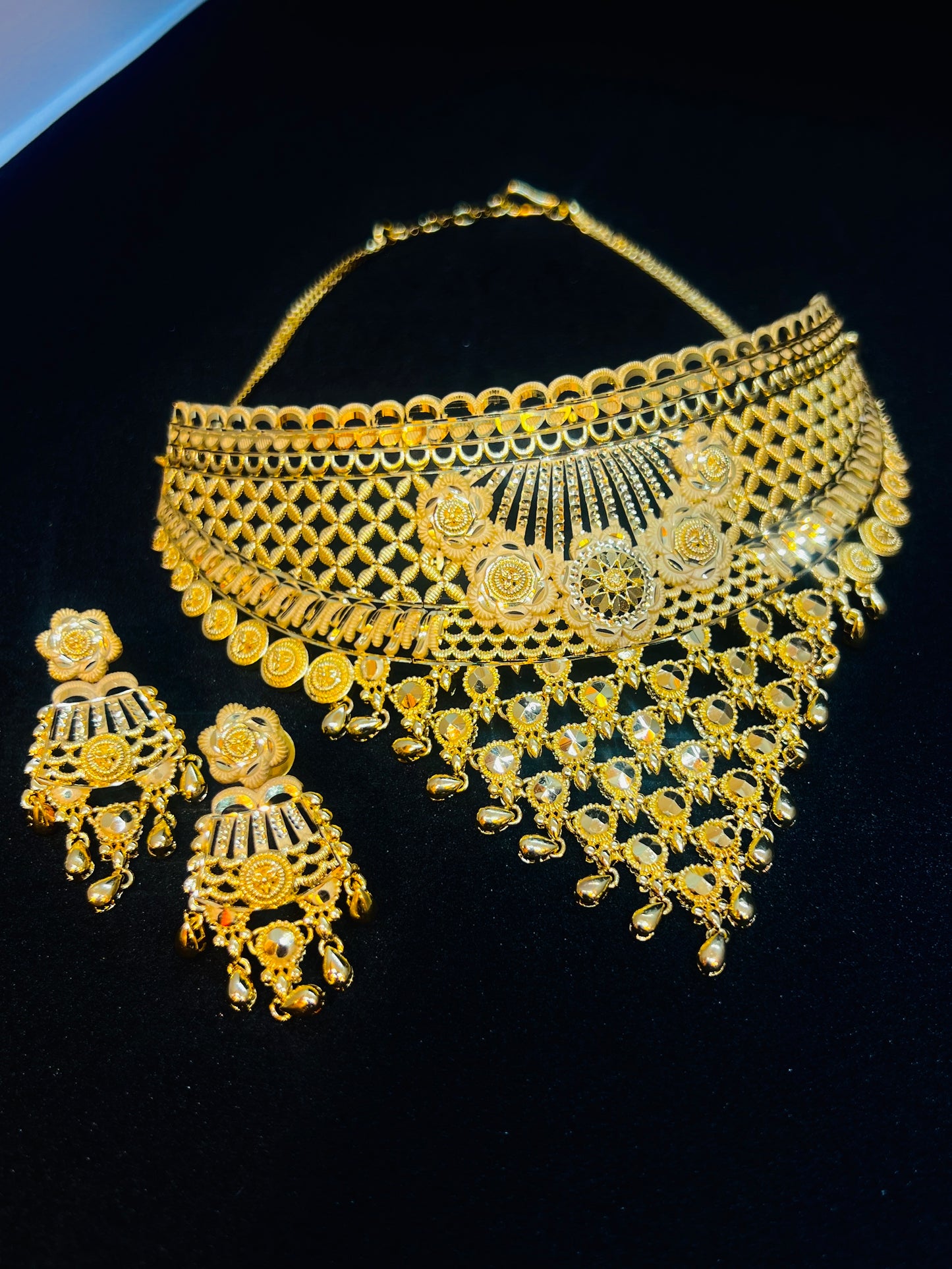 Chokher Necklace – Elegant Eye Design | Premium Traditional Jewellery