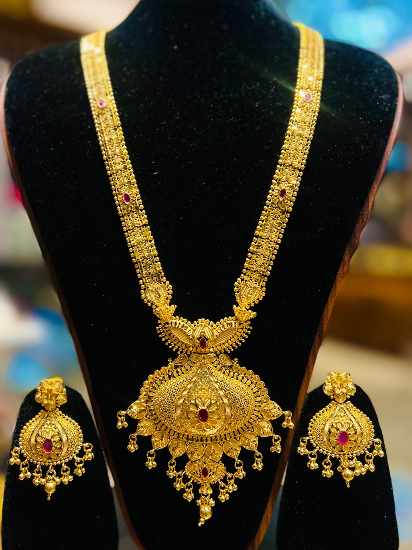 Royal Look Shita Har – Long Bridal Necklace Mirpur Jewelry City