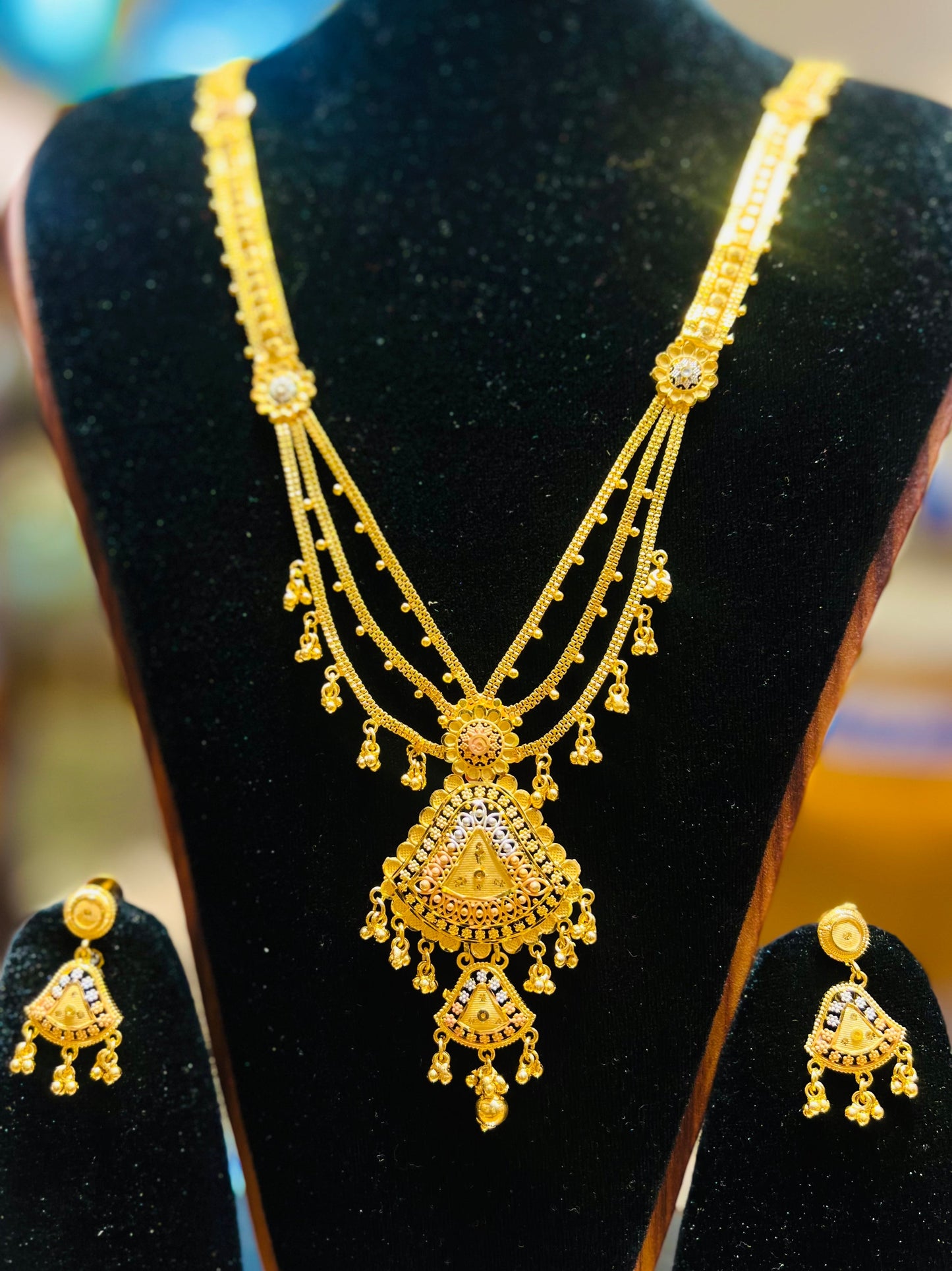 Majestic Gold Finish Shita Haar Mirpur Jewelry City