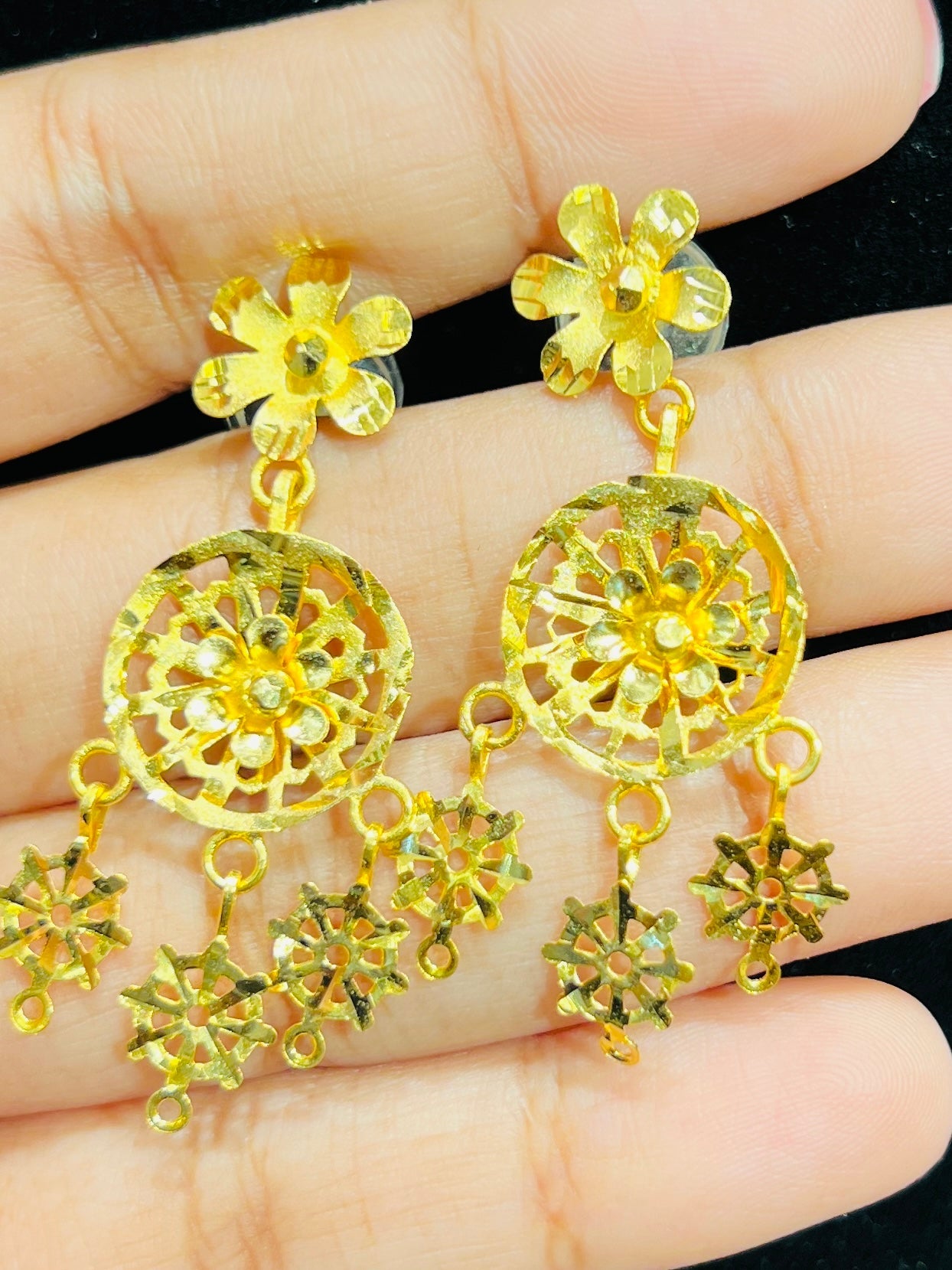 Classic Gold Plated Stud Earring Mirpur Jewelry City