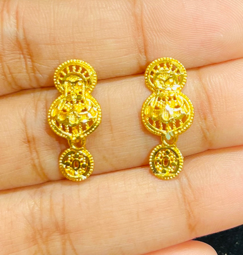 Everyday Use Small Gold Plated Earring Mirpur Jewelry City