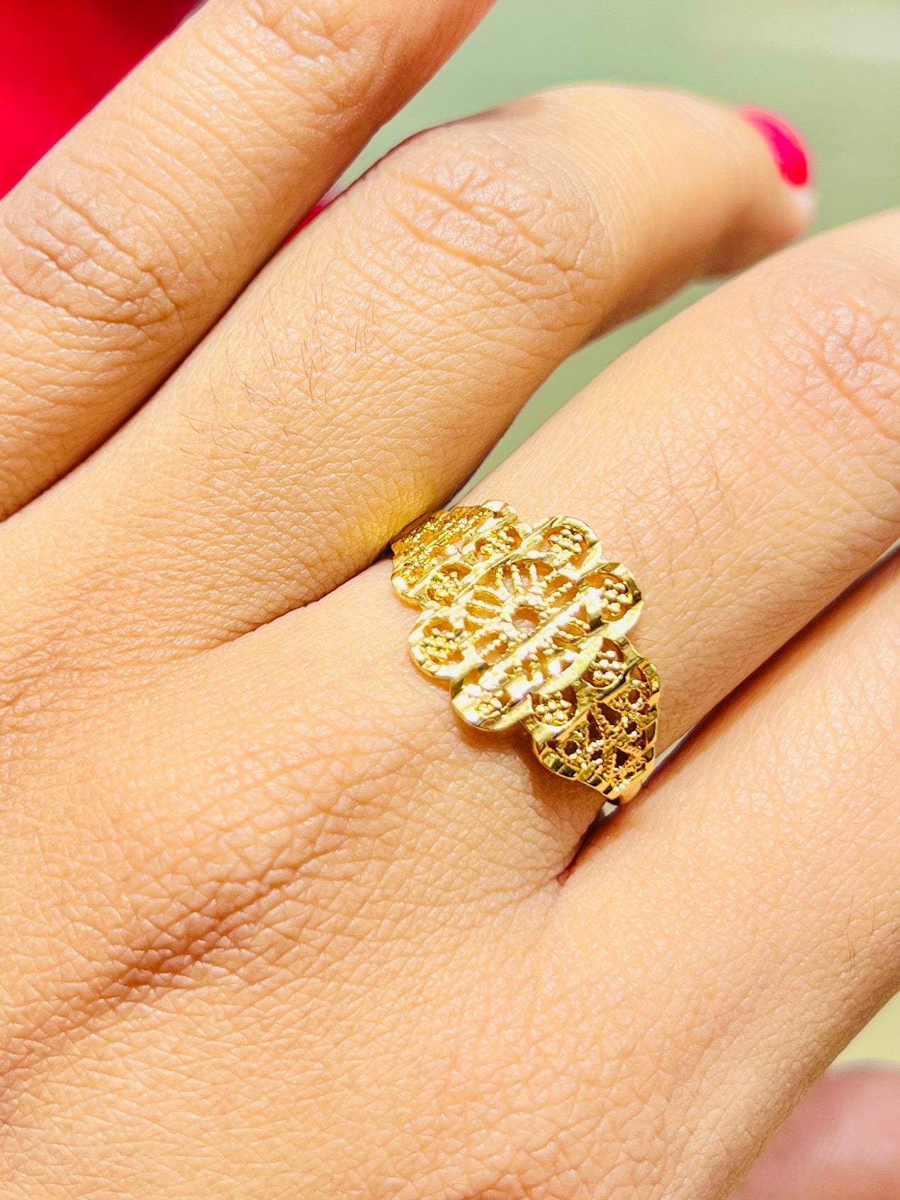 Classic 22k Gold Polish Ring – Timeless Wedding Design