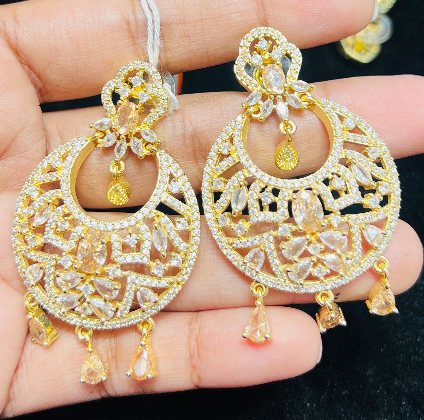 Luxury Diamond Cut Earring | Certified Color Collection Mirpur Jewelry City