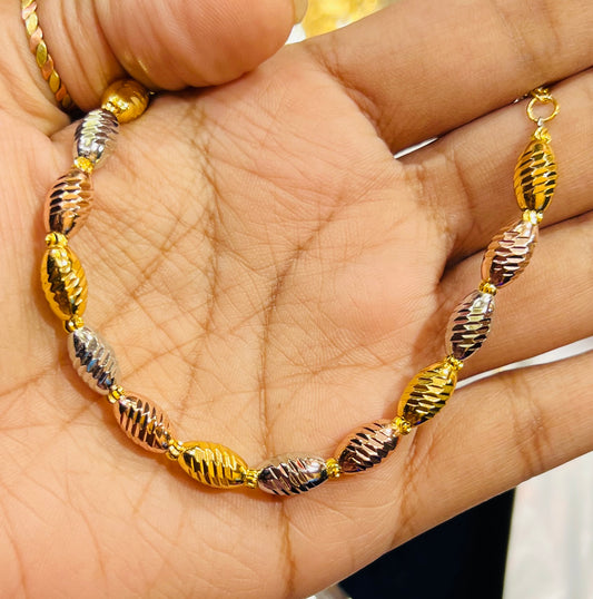 Elegant Gold Plated Rodium Bracelet – Premium Finish