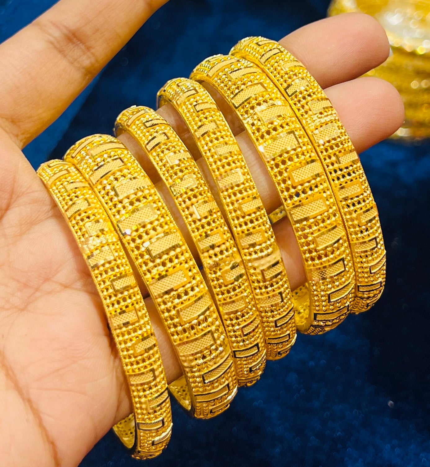 Elegant Bridal Churi Set – Gold Plated Traditional Bangles for Wedding & Special Occasion
