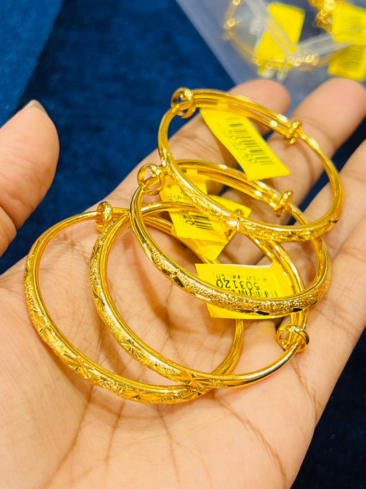 Exquisite Gold Plated Baby Bangles (1 pcs)