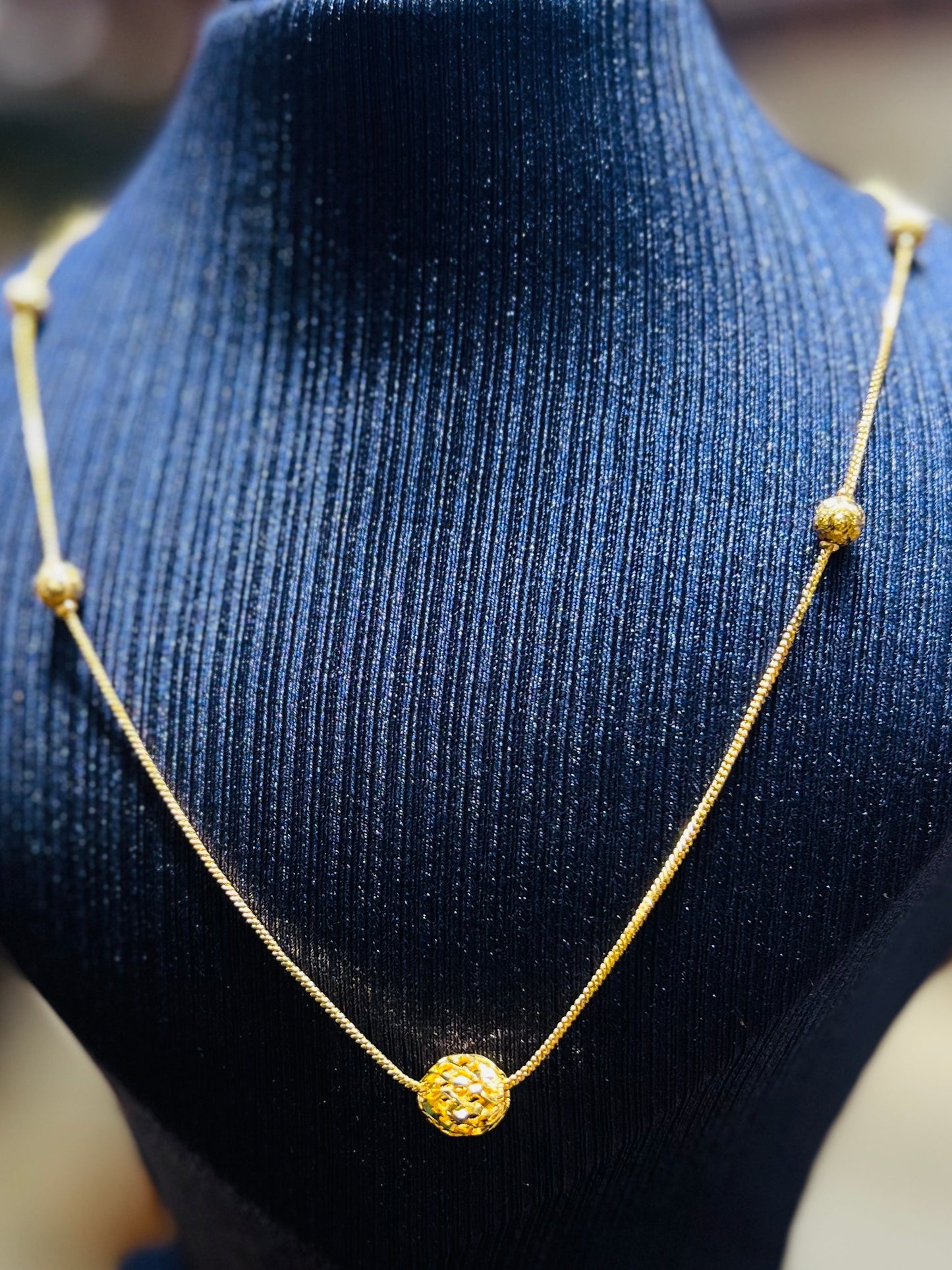 Elegant Gold Inspired Ball Chain – Premium Collection
