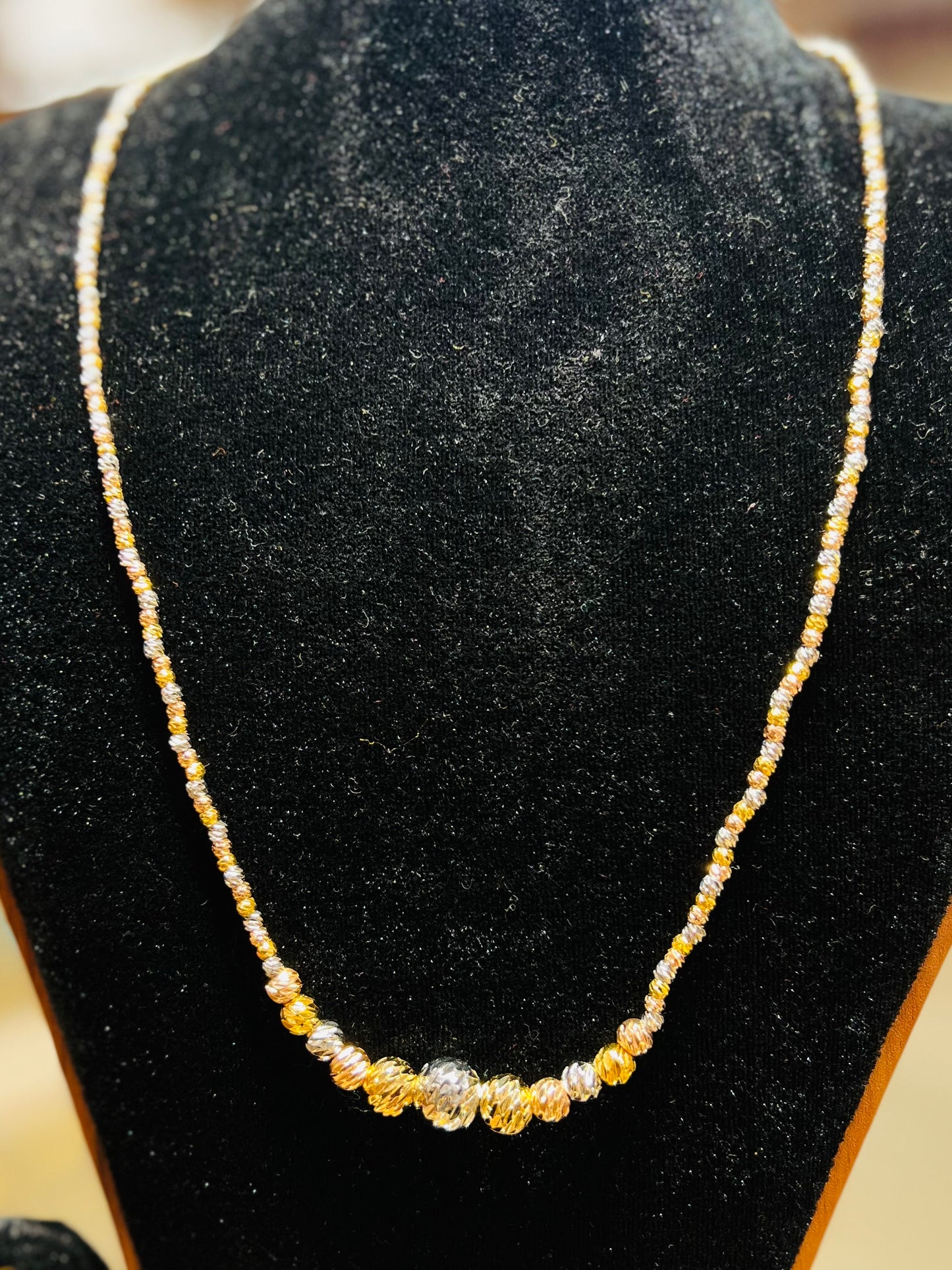 Premium Gold Plated Rodium Ball Chain – Party Wear Special