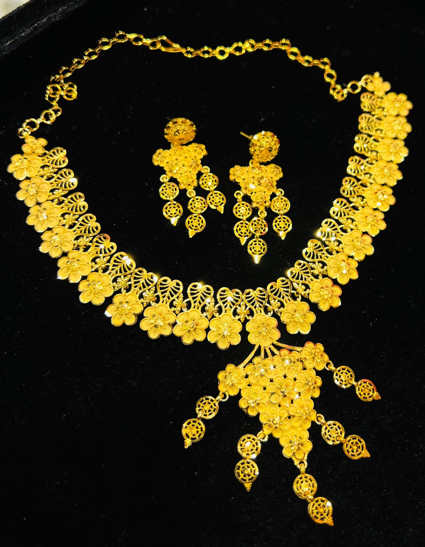 Lightweight 1.5gm 22k Gold Polish Necklace – Imported Design Mirpur Jewelry City