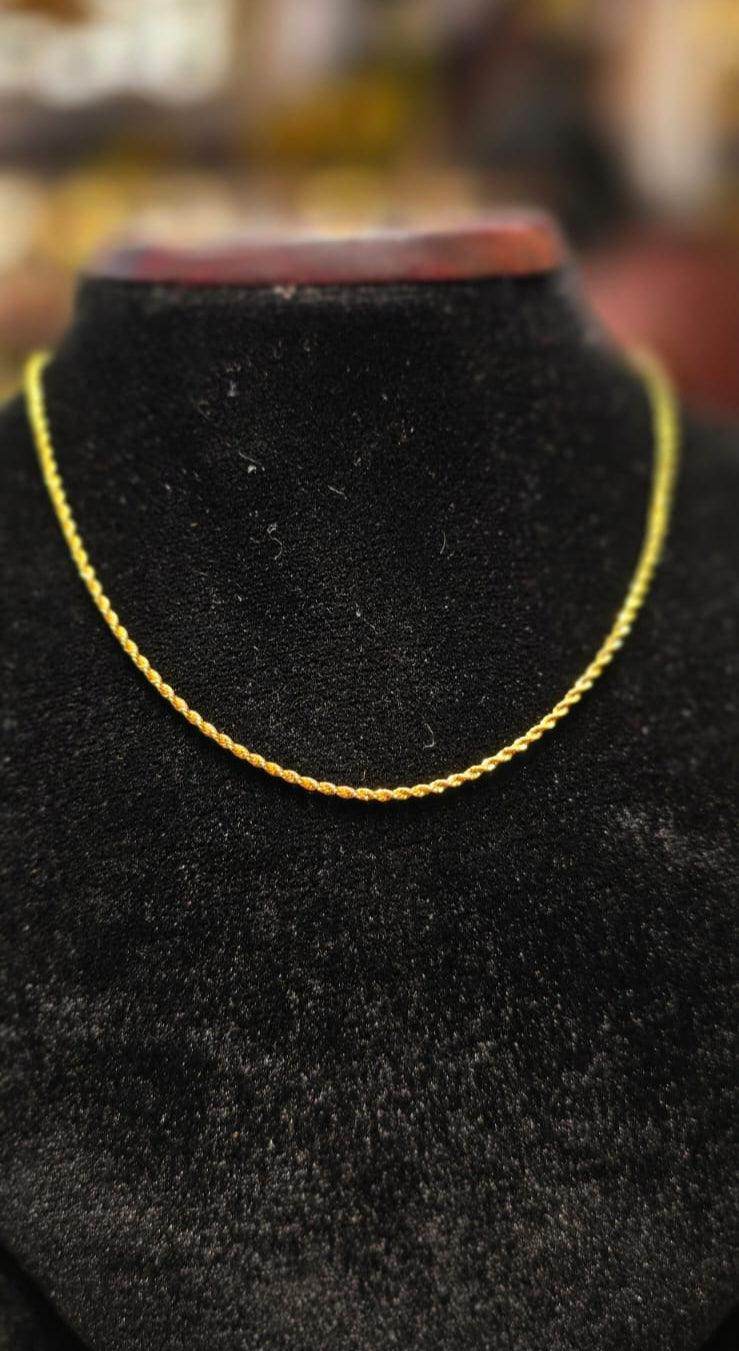 Elegant 16-Inch Gold-Plated Chain – Timeless Shine & Durability - Mirpur Jewelry City