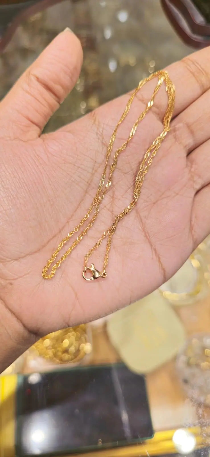 Elegant 18-Inch Gold-Plated Chain – Timeless Shine & Durability - Mirpur Jewelry City