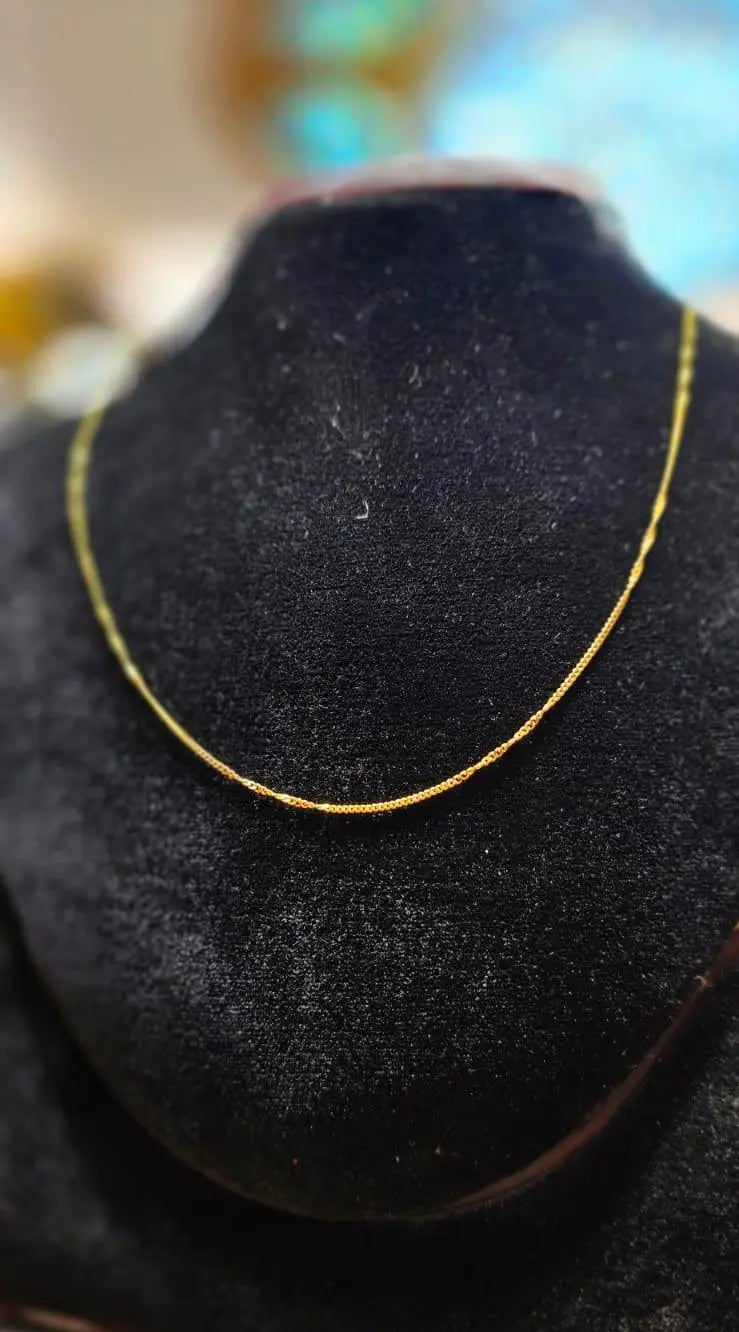 Elegant 18-Inch Gold-Plated Chain – Timeless Shine & Durability - Mirpur Jewelry City