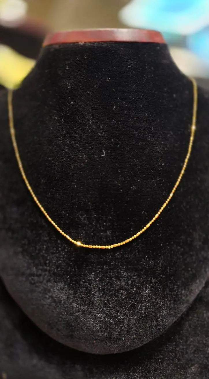 Elegant 16-Inch Gold-Plated Chain – Timeless Shine & Durability - Mirpur Jewelry City
