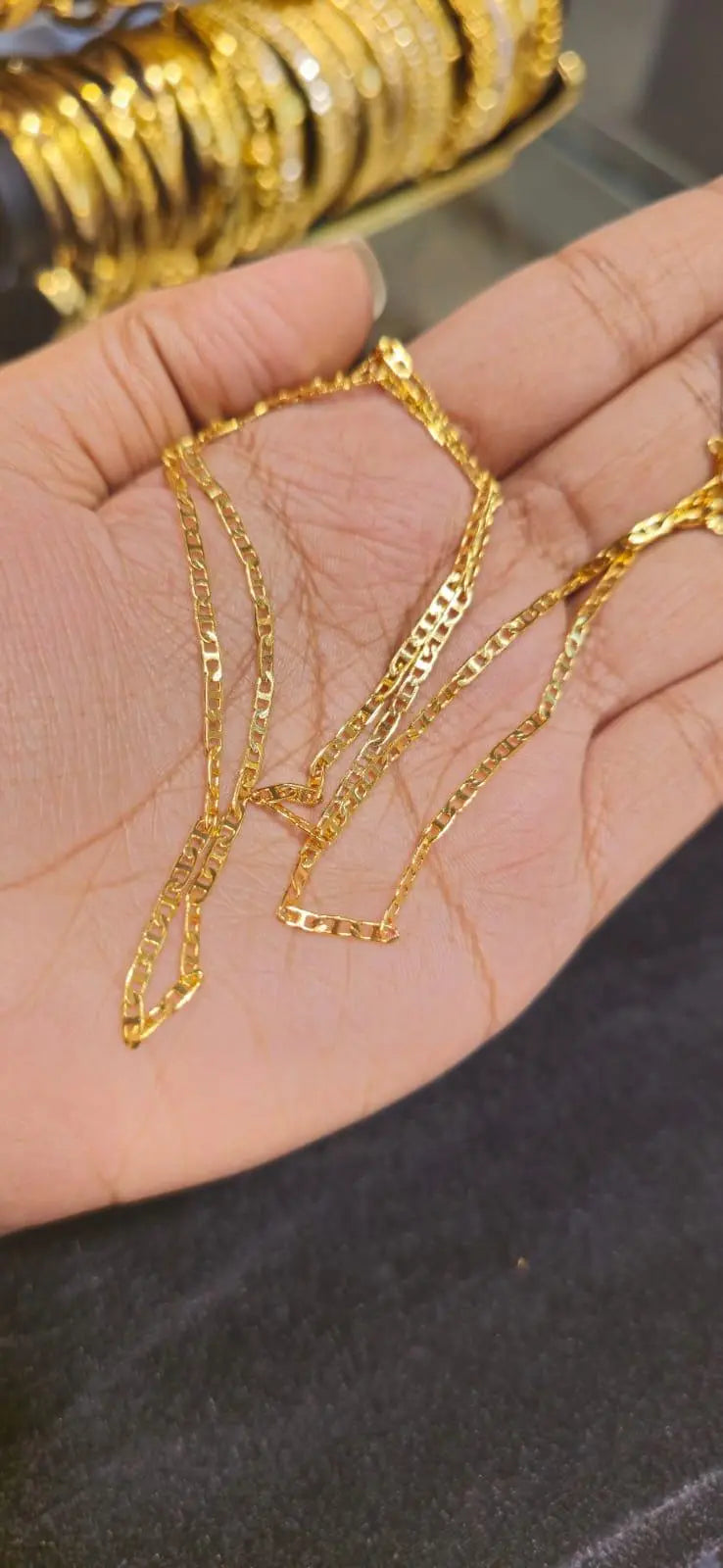 Elegant 16-Inch Gold-Plated Chain – Timeless Shine & Durability - Mirpur Jewelry City