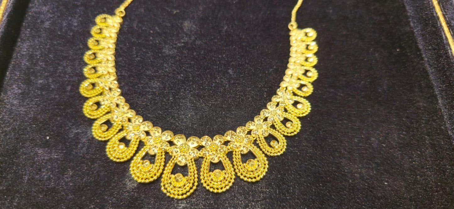 Elegant Gold-Plated Necklace – Timeless Luxury - Mirpur Jewelry City