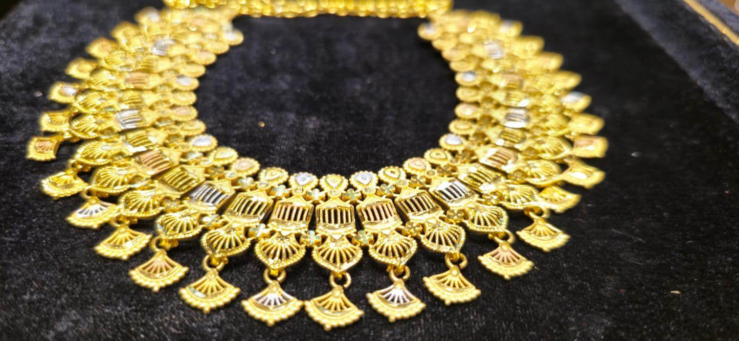 Elegant Gold-Plated Necklace – Timeless Luxury - Mirpur Jewelry City