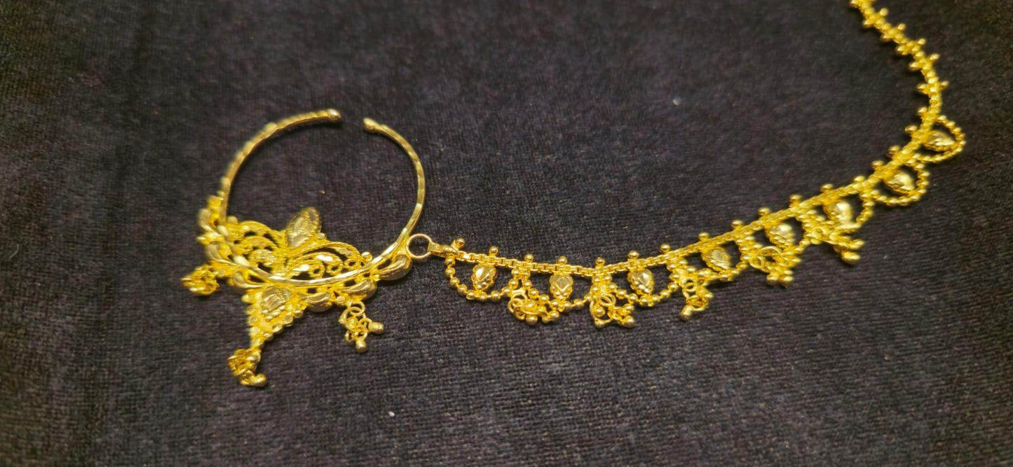 Elegant Bridal Noth Nose Piercing: Timeless Charm for Your Special Day - Mirpur Jewelry City