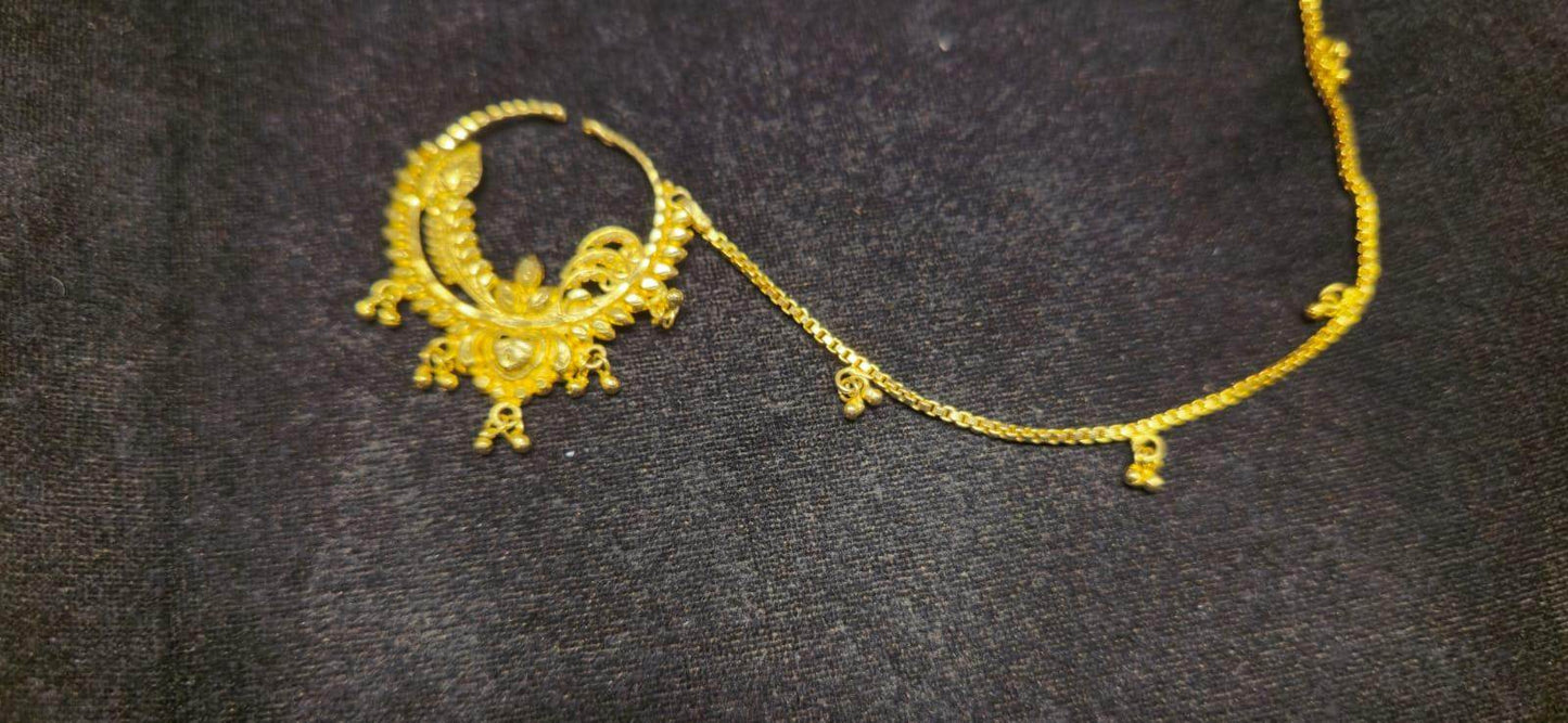 Elegant Bridal Noth Nose Piercing: Timeless Charm for Your Special Day - Mirpur Jewelry City