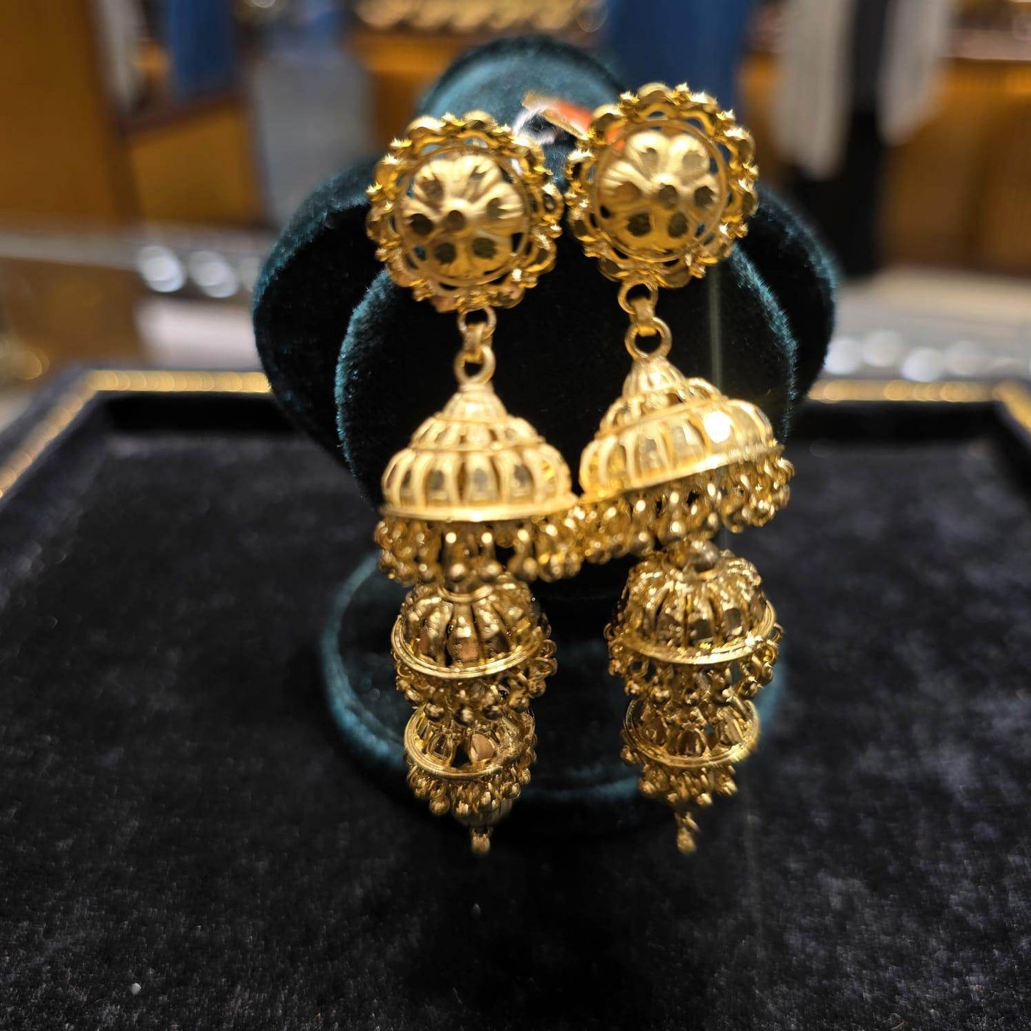 Elegant Gold-Plated jhumka – Timeless Luxury - Mirpur Jewelry City