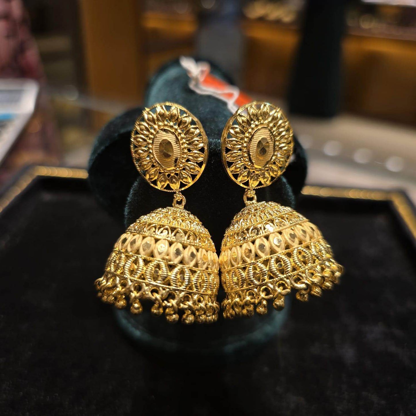 Elegant Gold-Plated jhumka – Timeless Luxury - Mirpur Jewelry City