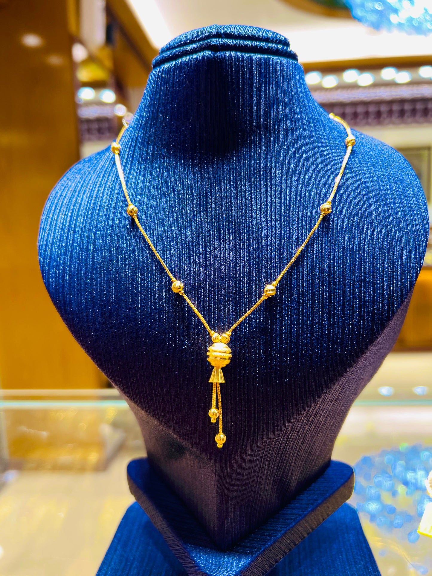 Gold Plated Elegant Single Strand Simple Chain Mirpur Jewelry City