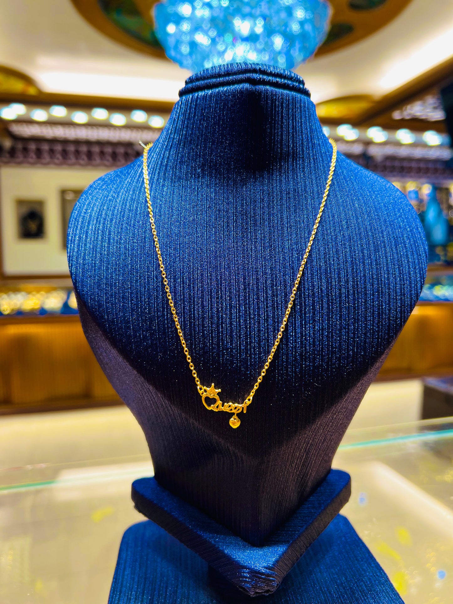 Gold Plated Subtle Traditional Neck Chain Mirpur Jewelry City