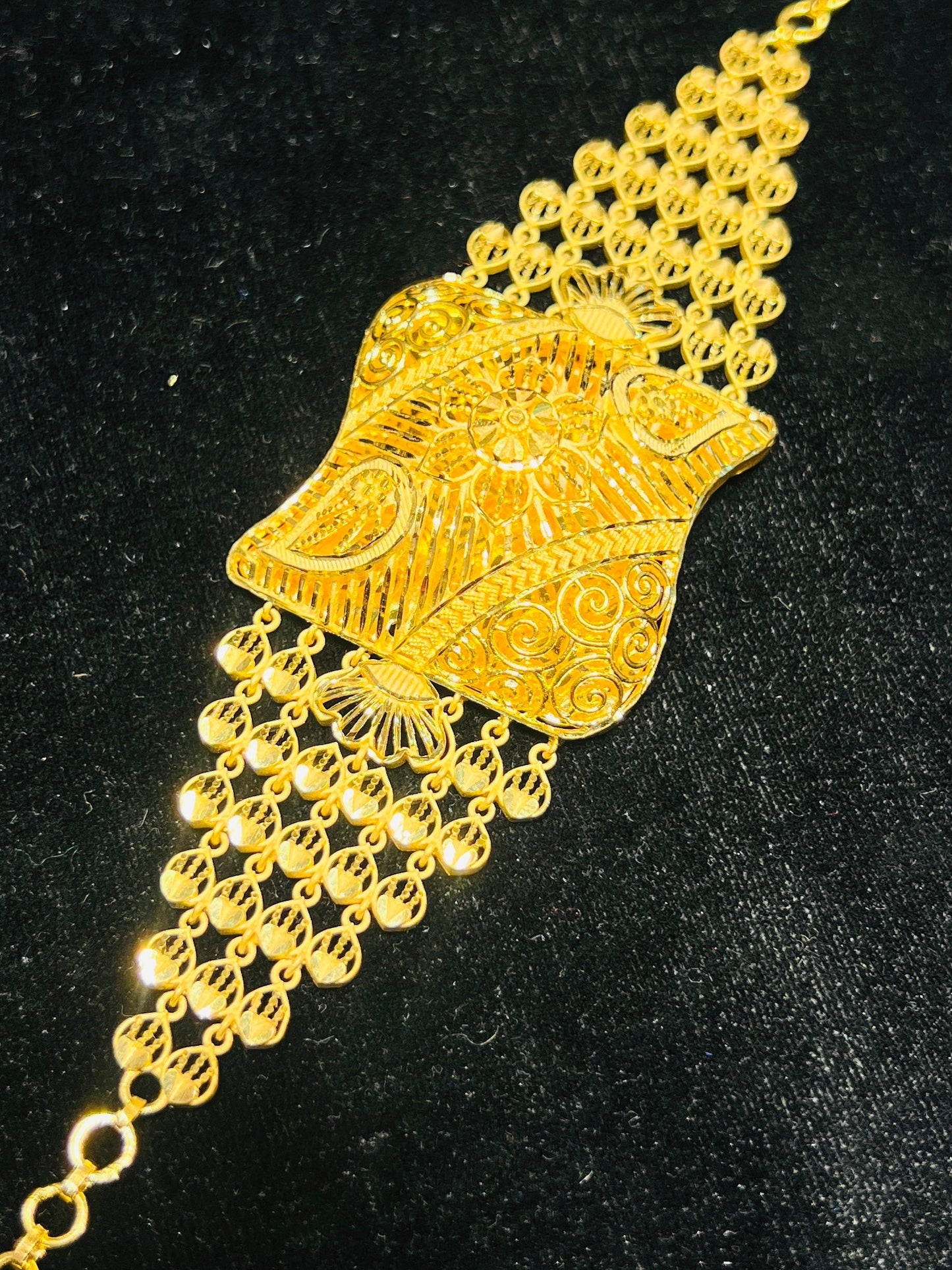 Classic Indian Style Gold Mantasha Mirpur Jewelry City