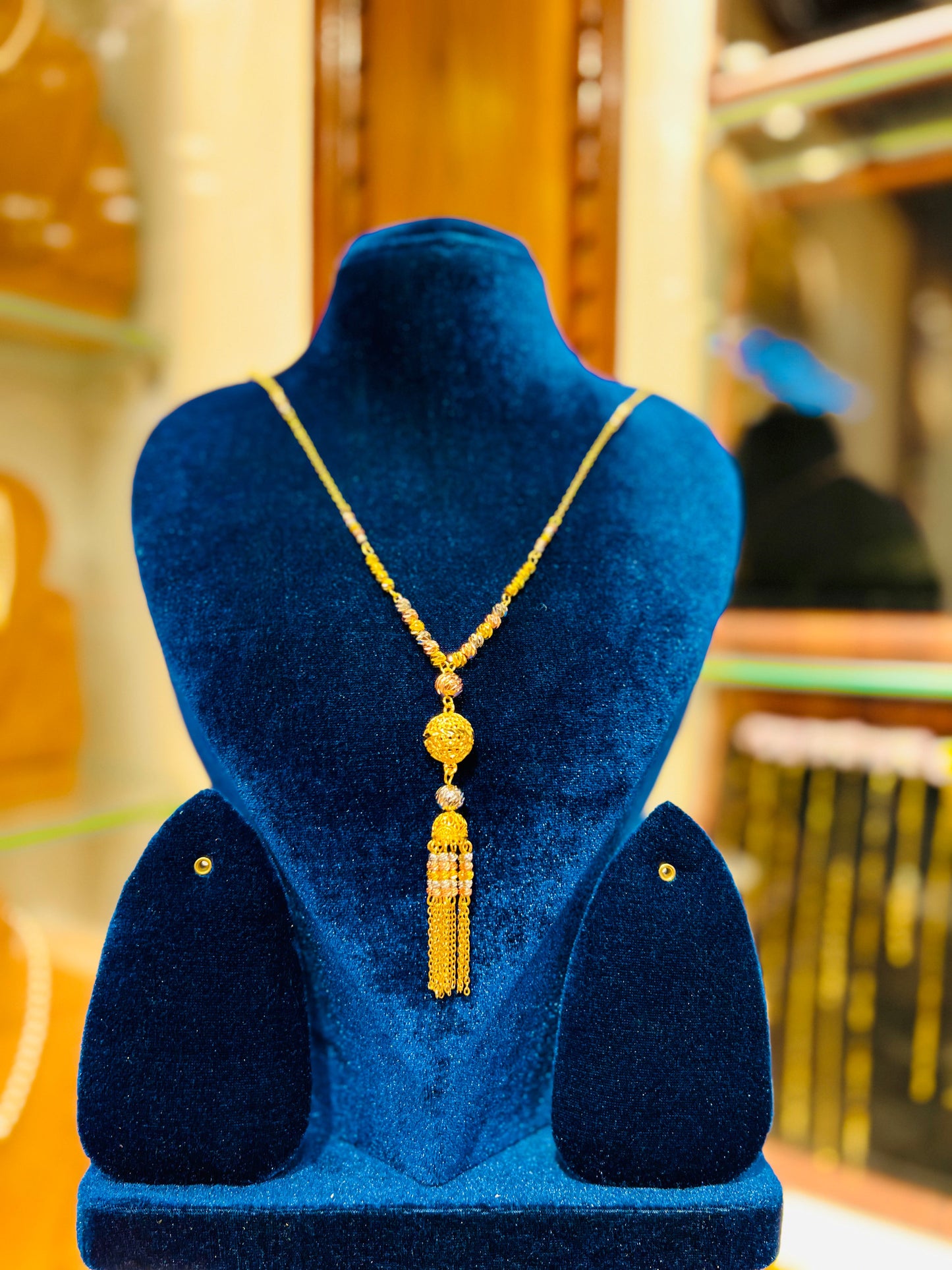 Gold Plated Traditional Ceremony Mop Chain for Women Mirpur Jewelry City