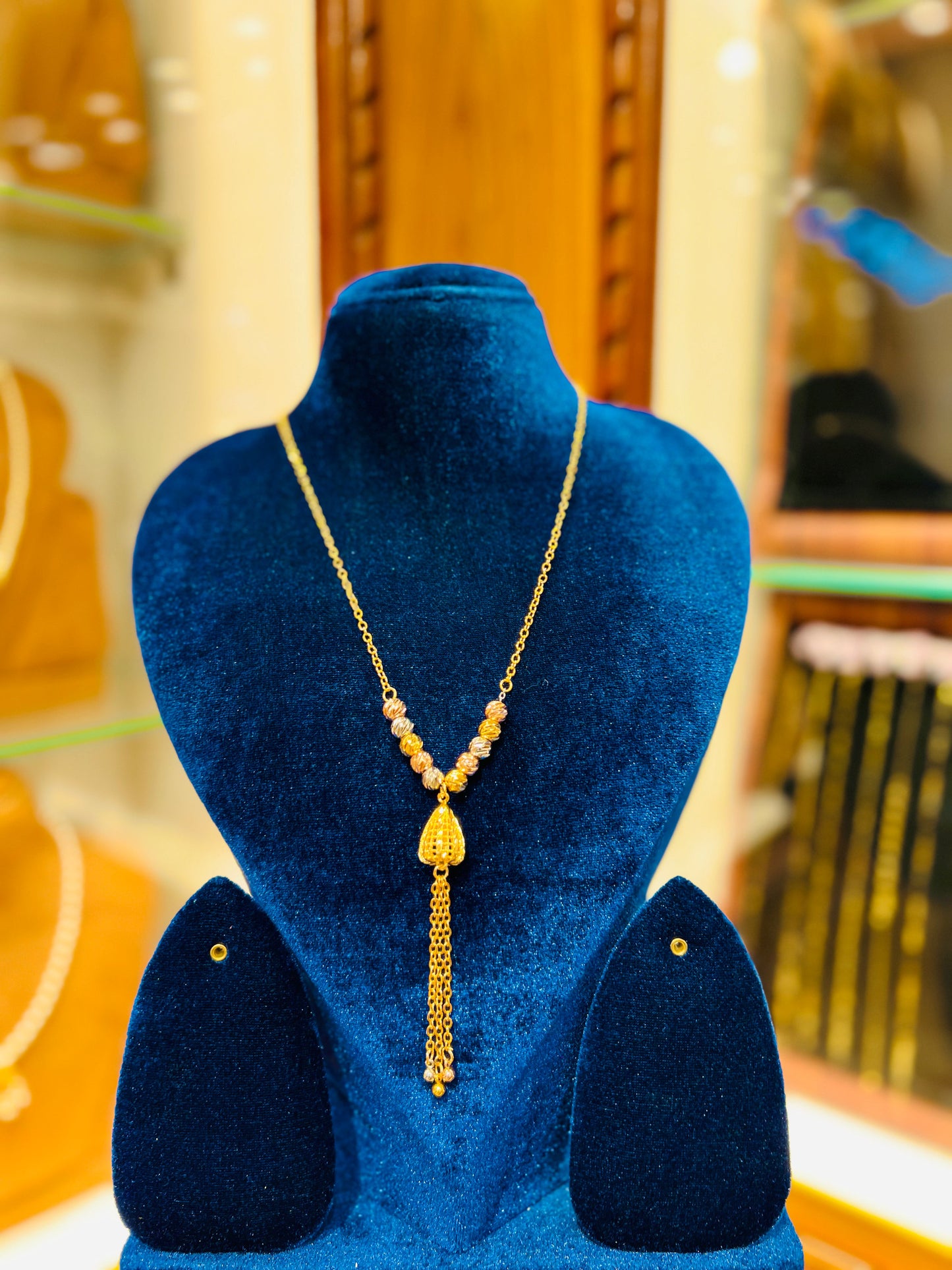 Gold Plated Special Occasion Mop Chain Mirpur Jewelry City