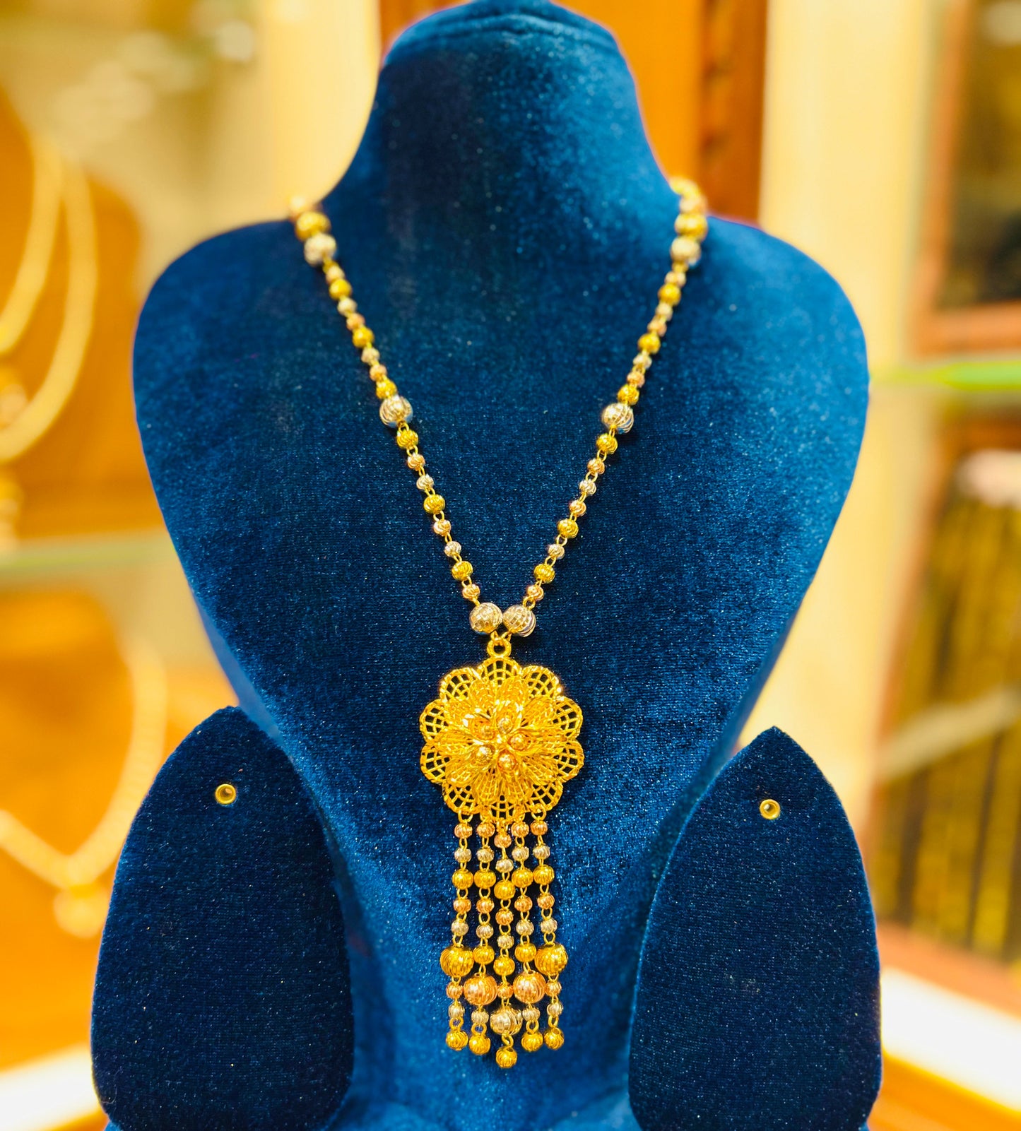 Gold Plated Daily Wear Mop Chain for Women Mirpur Jewelry City