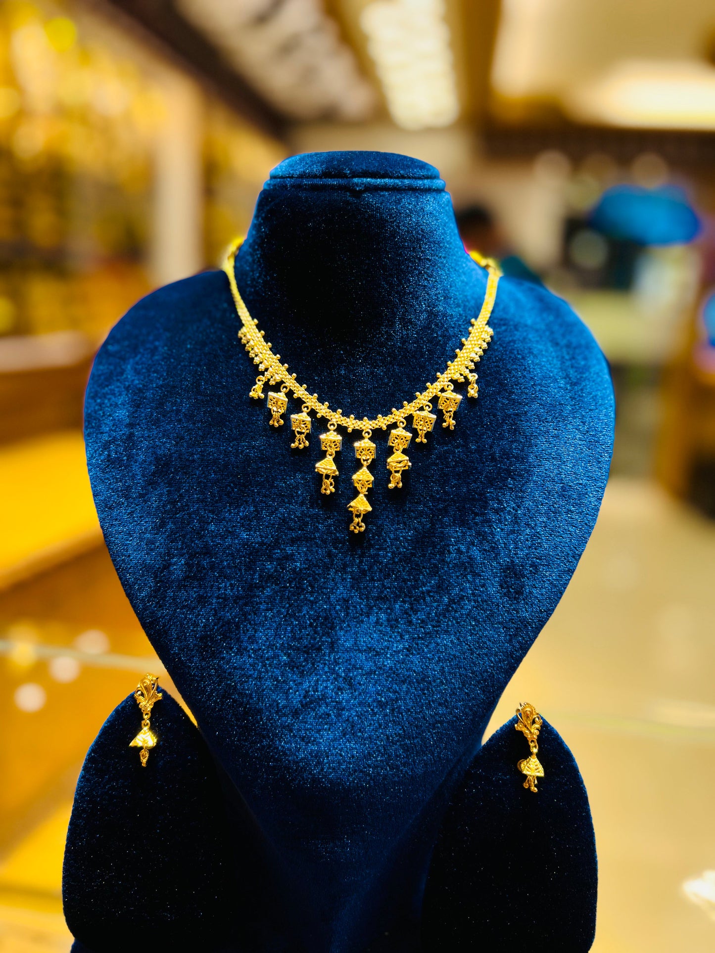 Gold Plated Cultural Event Mop Chain for Women Mirpur Jewelry City