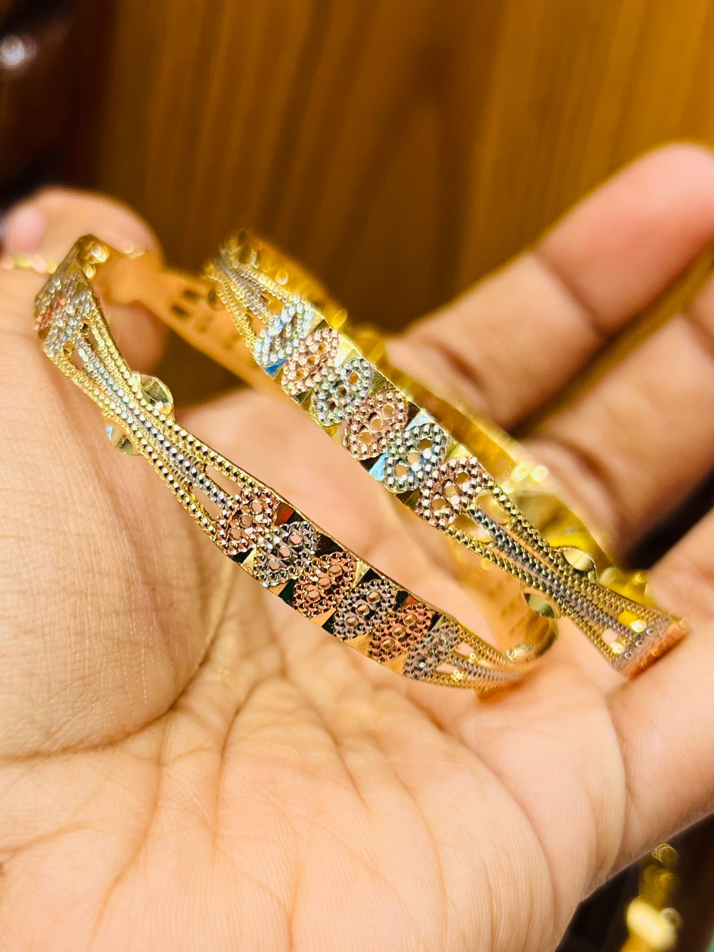 Gold Plated Heritage Churi Set – Antique Gold Finish Bangles Mirpur Jewelry City