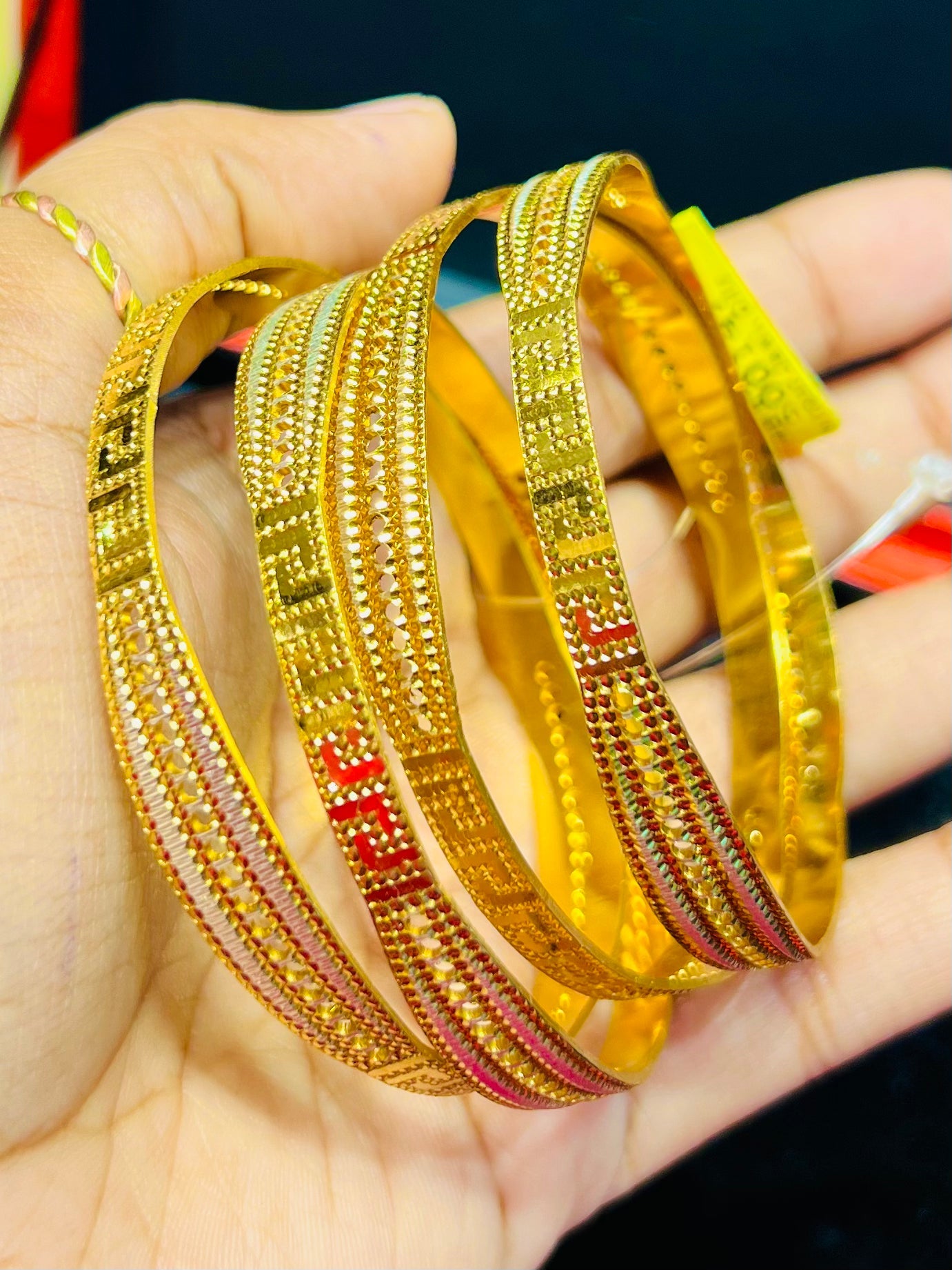 Gold Plated Royal Look Churi Set – Traditional Ethnic Jewelry Mirpur Jewelry City