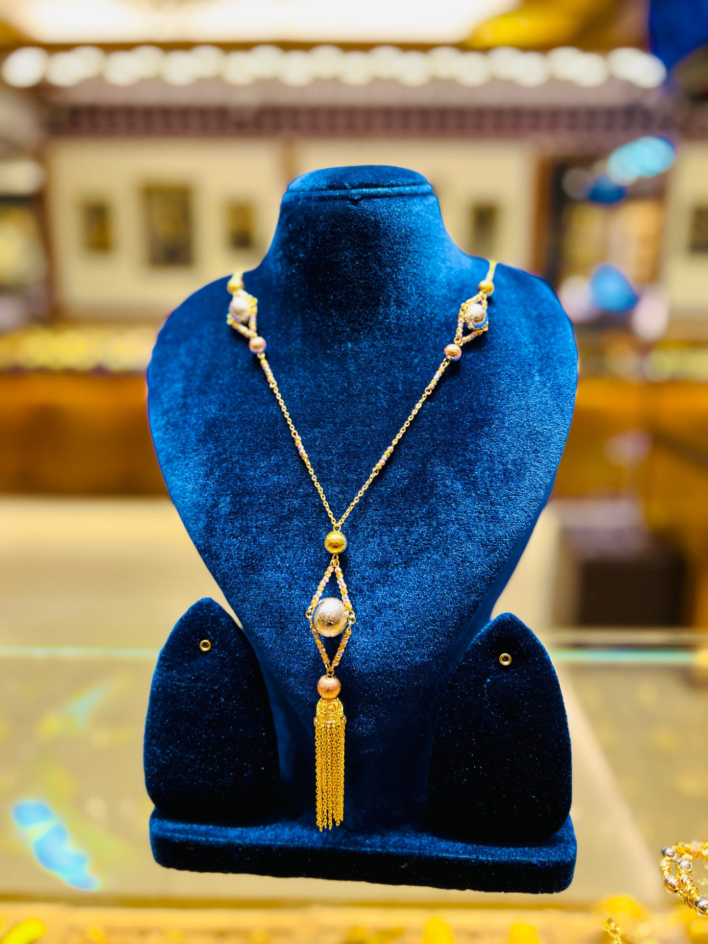 Gold Plated Long Mop Chain for Women – Traditional Style Mirpur Jewelry City