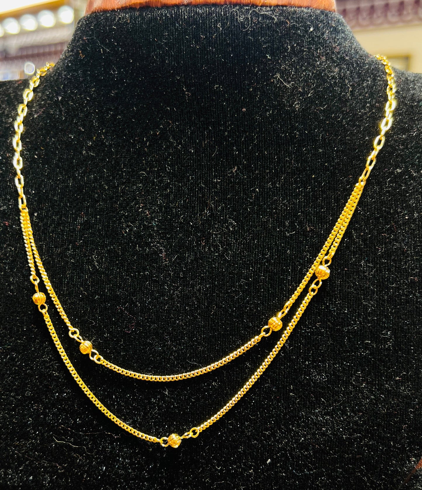 22K Gold Polish Premium Chain – Elegant & Classic Design Mirpur Jewelry City