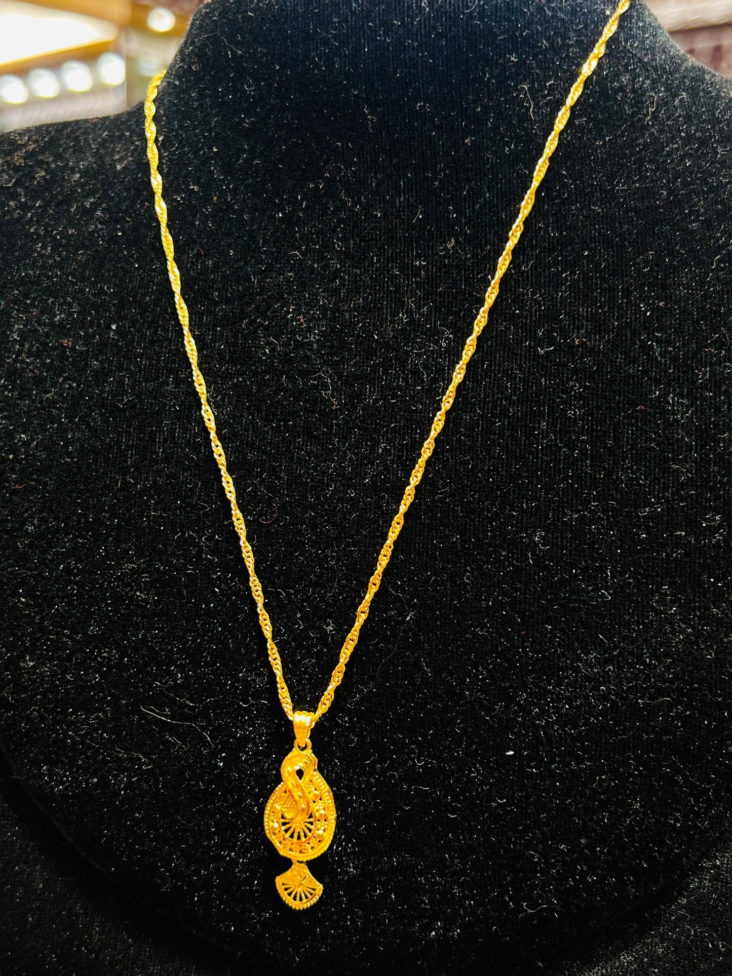 22K Gold Polish Premium Chain – Elegant & Classic Design Mirpur Jewelry City