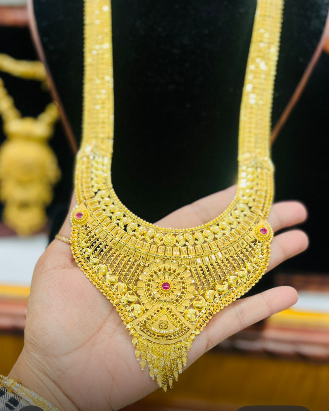 22K Gold Plated Bridal Shita Necklace Set | Bridal Wedding Jewelry Mirpur Jewelry City