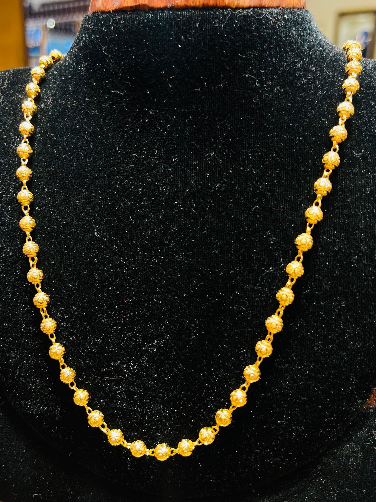 Shining Ball Chain – 22K Gold Polish, Stylish & Recolorable Mirpur Jewelry City