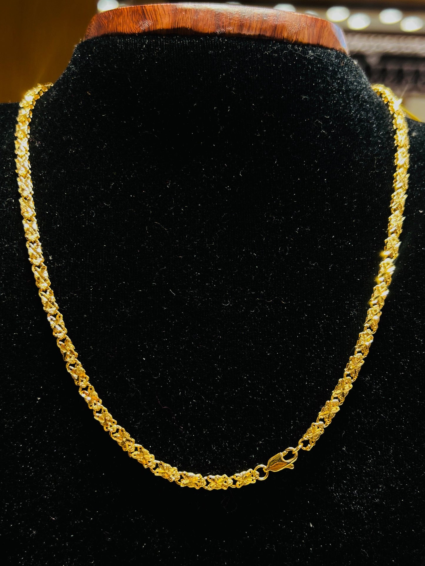 Lightweight 22K Gold Polish Chain Mirpur Jewelry City