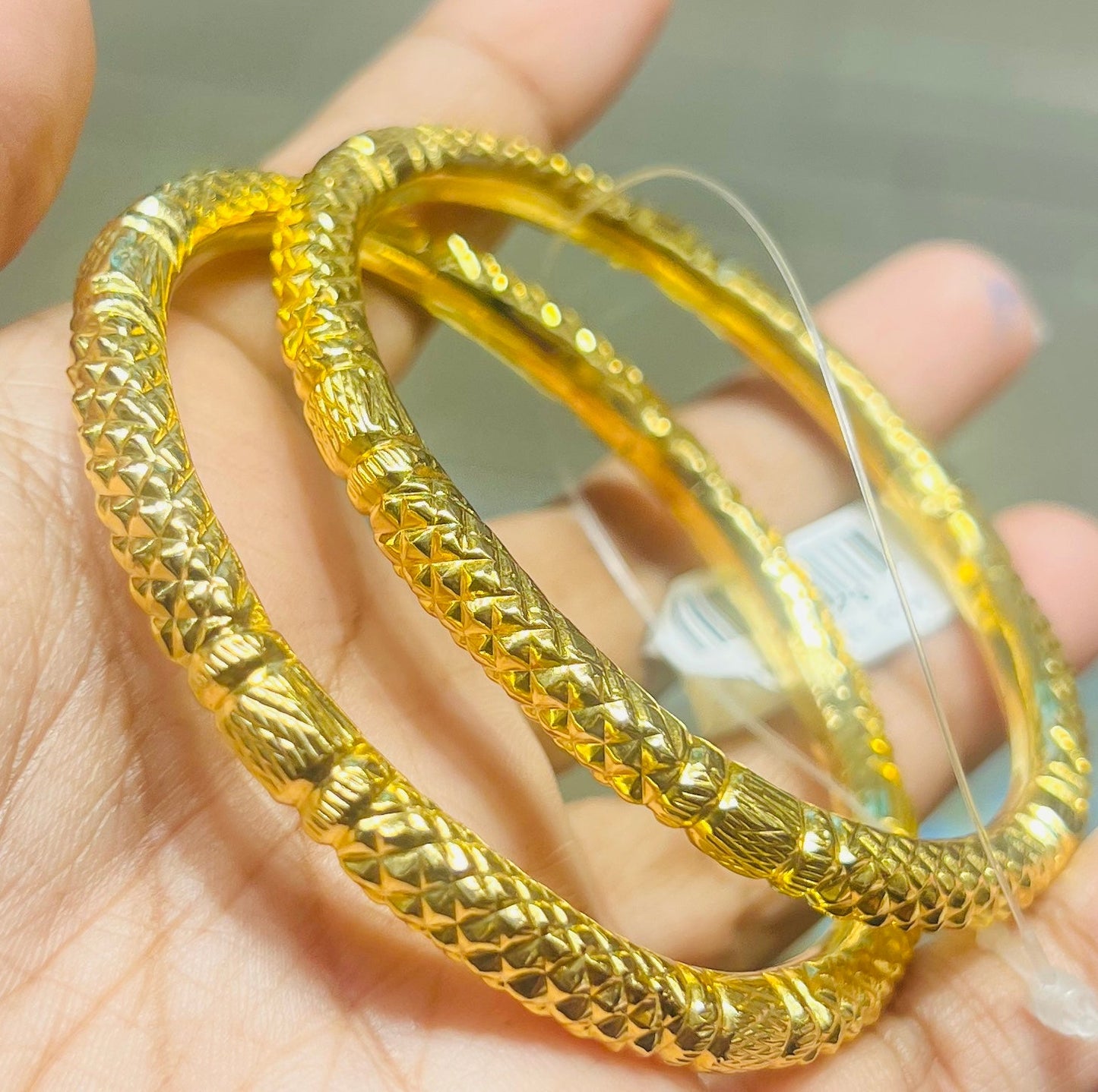 Traditional Style 22K Gold Polish Ruli Bala (1 Pair) Mirpur Jewelry City