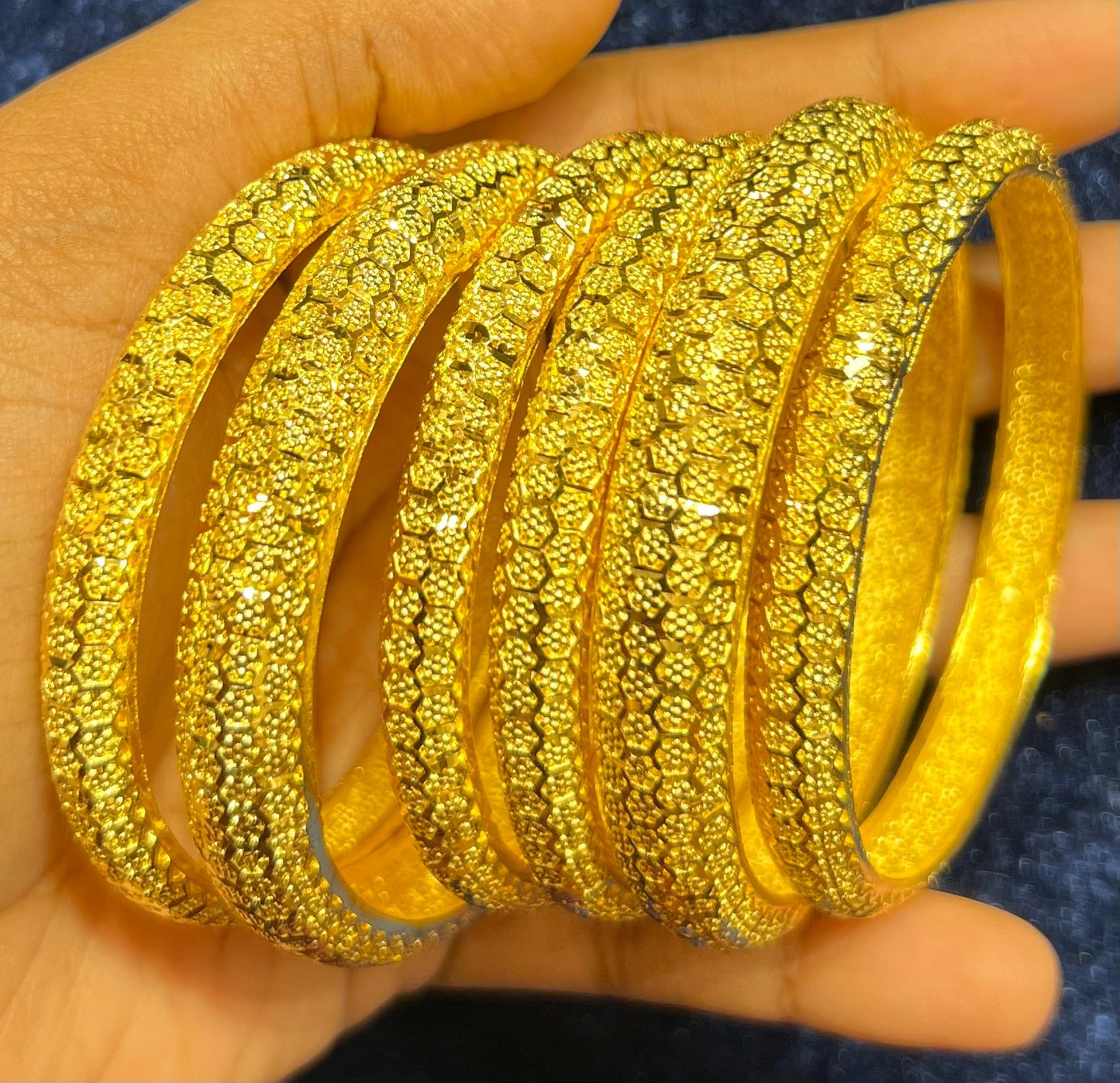 Classic Gold Plated Churi Set – Ethnic Bridal Jewelry for Women Mirpur Jewelry City