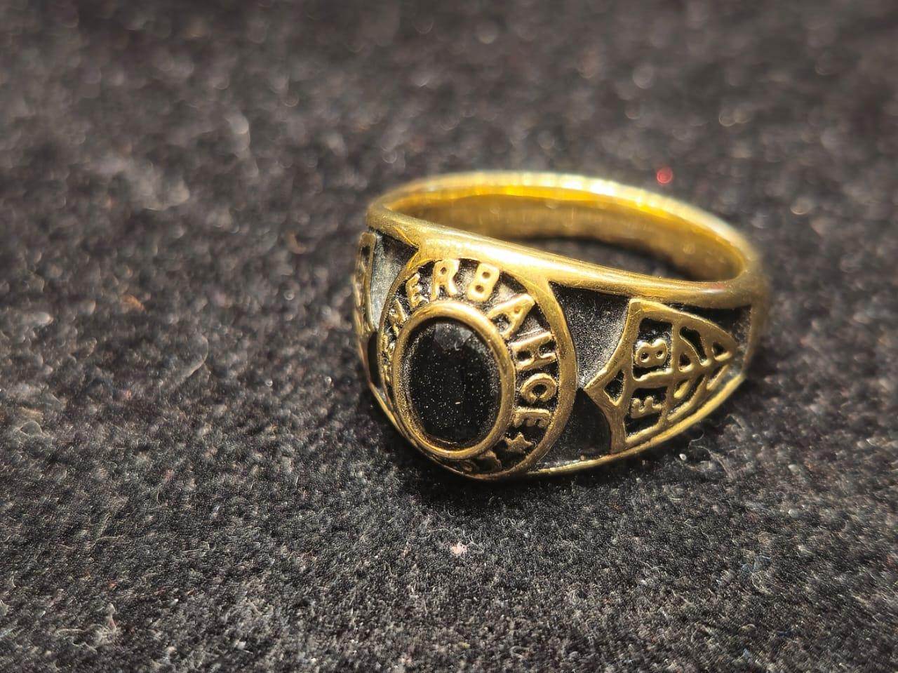 Stylish mens black finger ring for men - Mirpur Jewelry City