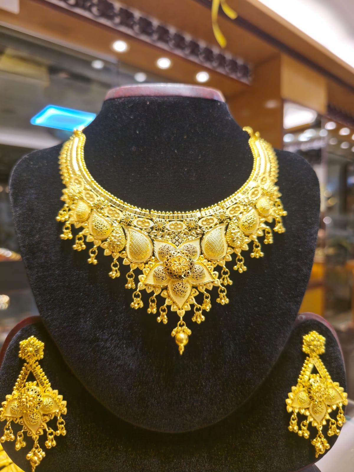 Elegant Gold-Plated Necklace – Timeless Luxury - Mirpur Jewelry City