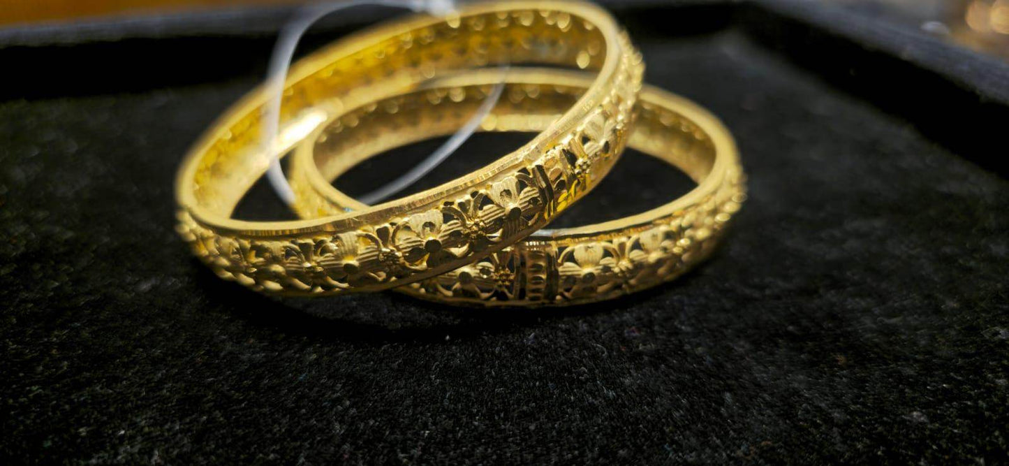 Elevate your style with this exquisite gold-plated churi, - Mirpur Jewelry City