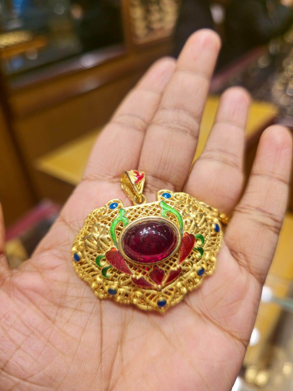 Elegant Gold-Plated Locket – Timeless Beauty & Charm - Mirpur Jewelry City