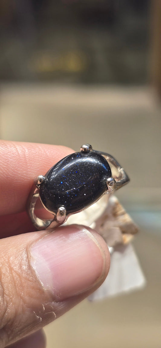 Dark Blue Natural Stone Ring Mirpur Jewelry City