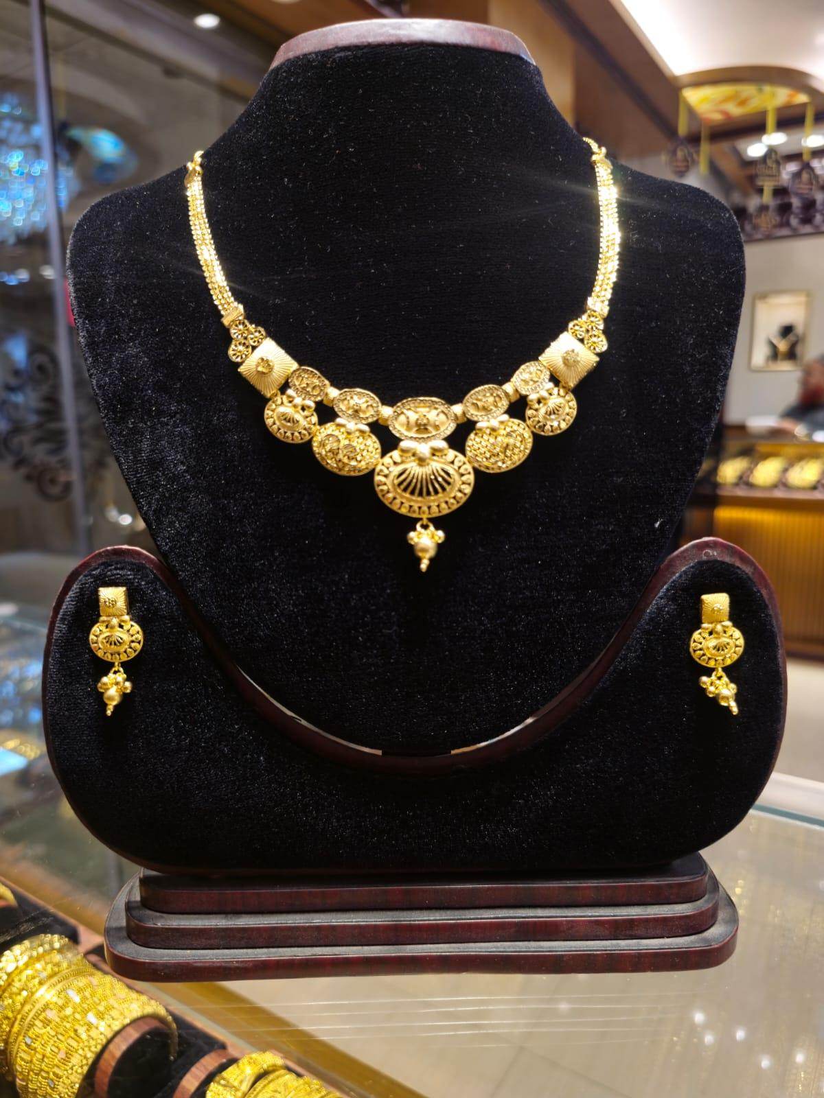 Elegant Gold-Plated Necklace – Timeless Luxury - Mirpur Jewelry City