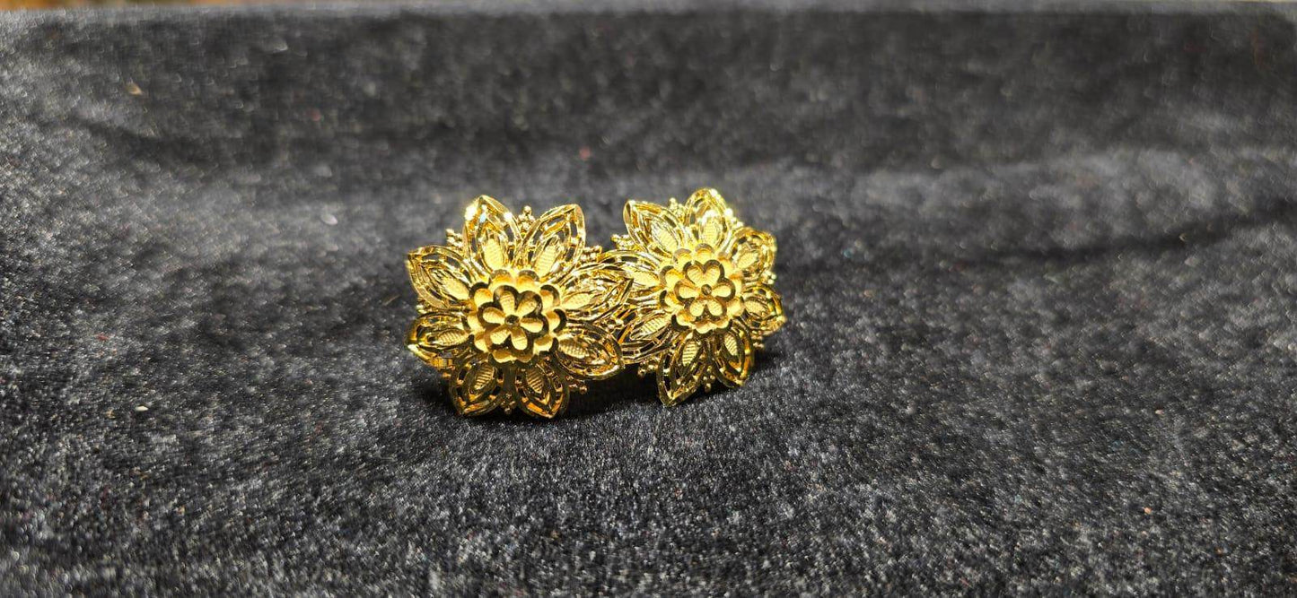 Elegant Gold-Plated Pasha Earrings – Timeless Luxury & Charm - Mirpur Jewelry City