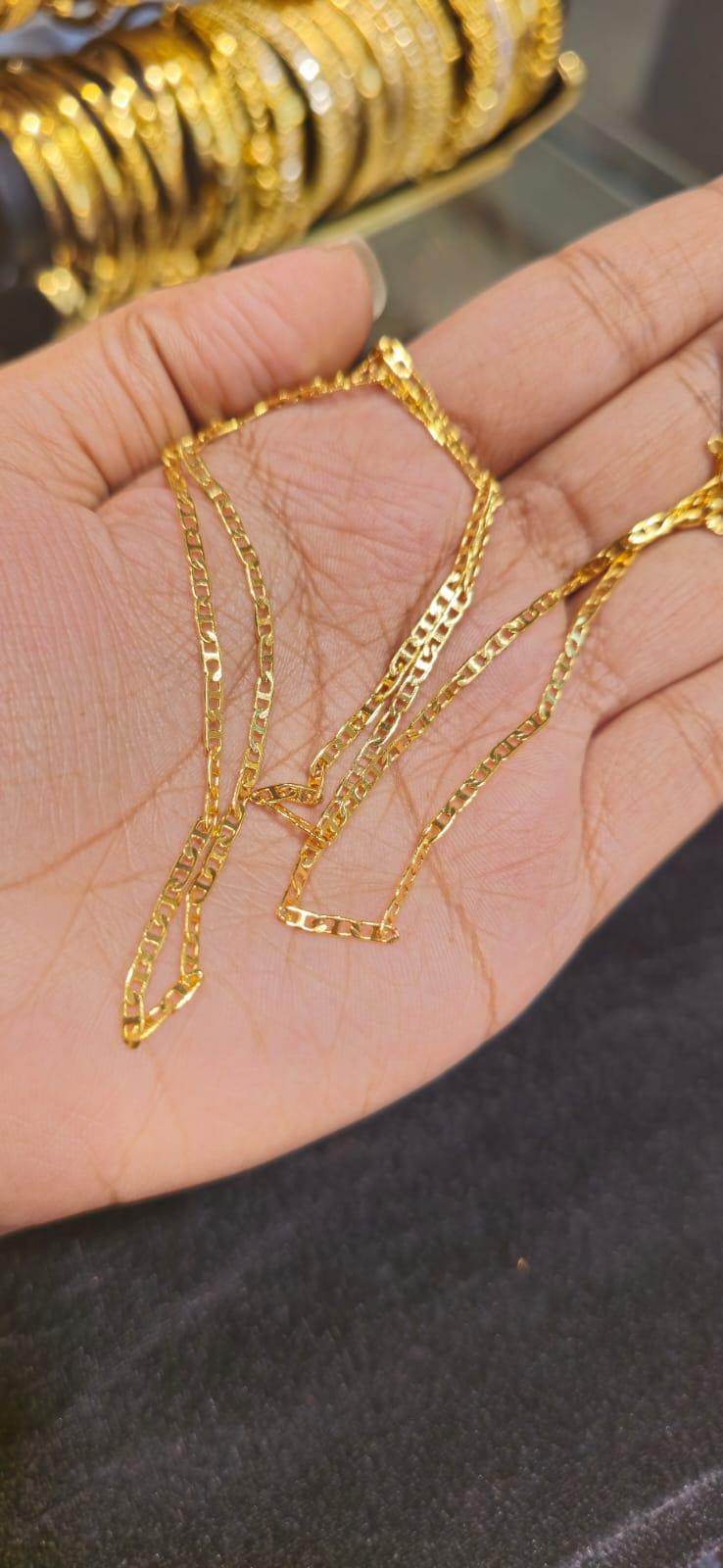 Elegant 18-Inch Gold-Plated Chain – Timeless Shine & Durability - Mirpur Jewelry City